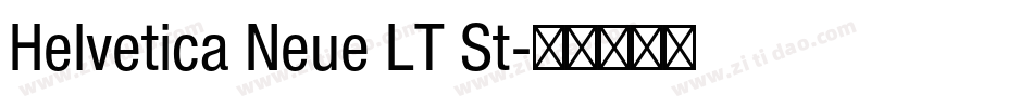 Helvetica Neue LT St字体转换